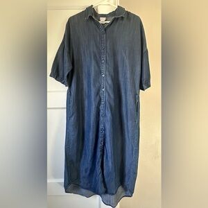 Chicos Button Up Midi Dress